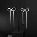Bow (S) Tassle Hanging Earrings