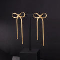 Bow (G)Tassle Hanging Earrings