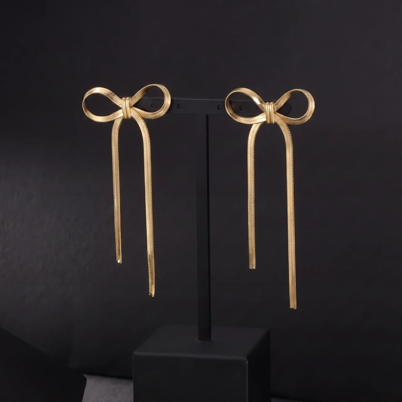 Bow (G)Tassle Hanging Earrings